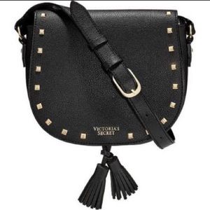 NEW Victoria Secret Black studded Crossbody Bag